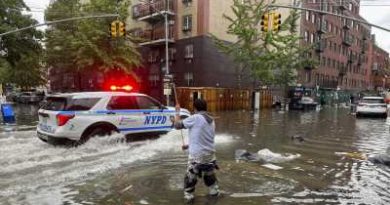 ‘Life-threatening’ New York deluge triggers flash floods, swamps subways